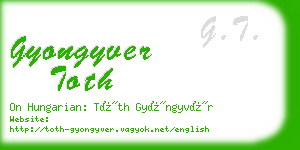 gyongyver toth business card